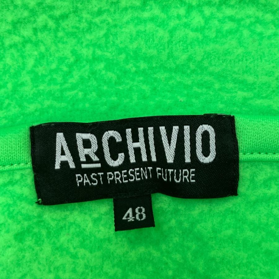 サイズ：48 ARCHIVIO アルチビオ  長袖プルオーバー パーカー 裏起毛  グリーン系 [240101731430] ゴルフウェア メンズ ストスト ARCHIVIO アルチビオ 長袖プルオーバー パーカー 裏起毛 グリーン系 48