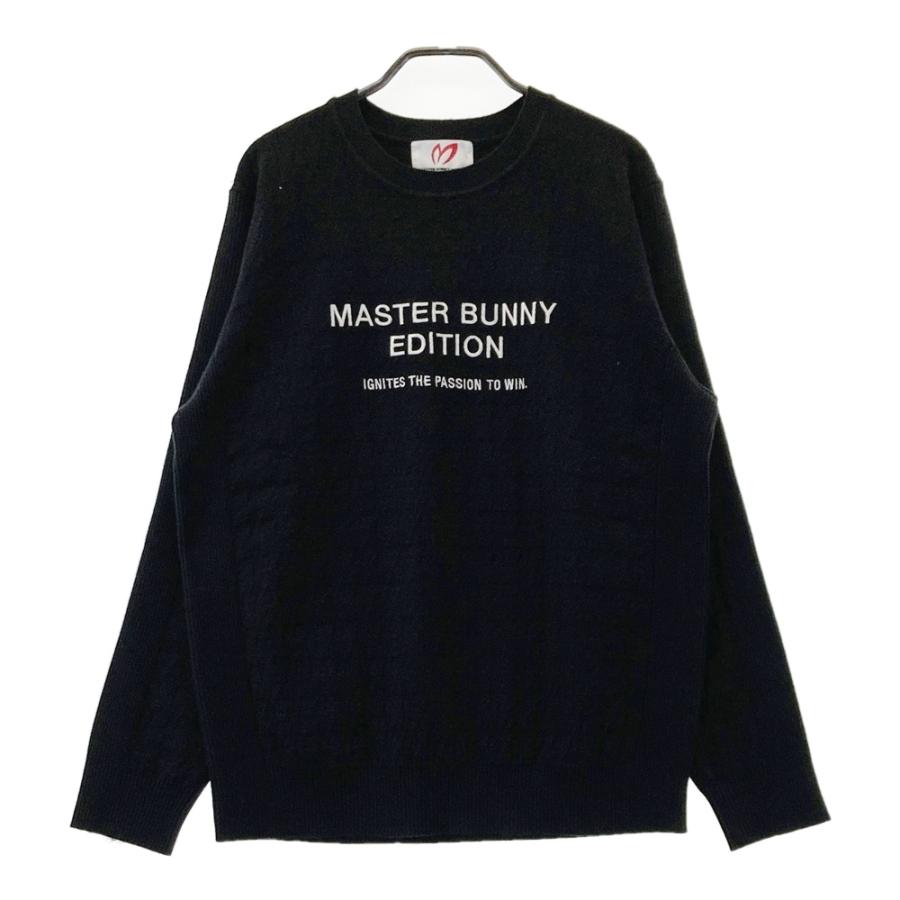 MASTER BUNNY EDITION セーター ブラック サイズ1 MASTER BUNNY EDITION マスターバニーエディション 長袖ニットセーター