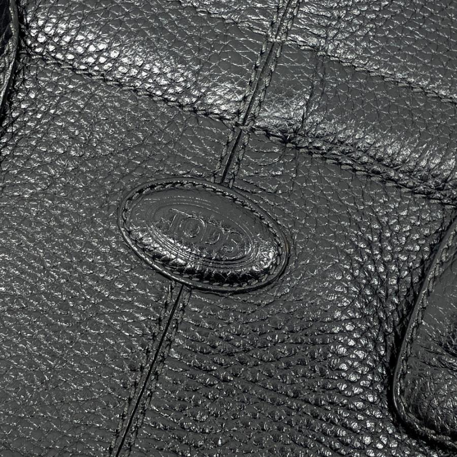 TOD'S（トッズ） レザー トートバッグ ブラック系 : ブランド古着