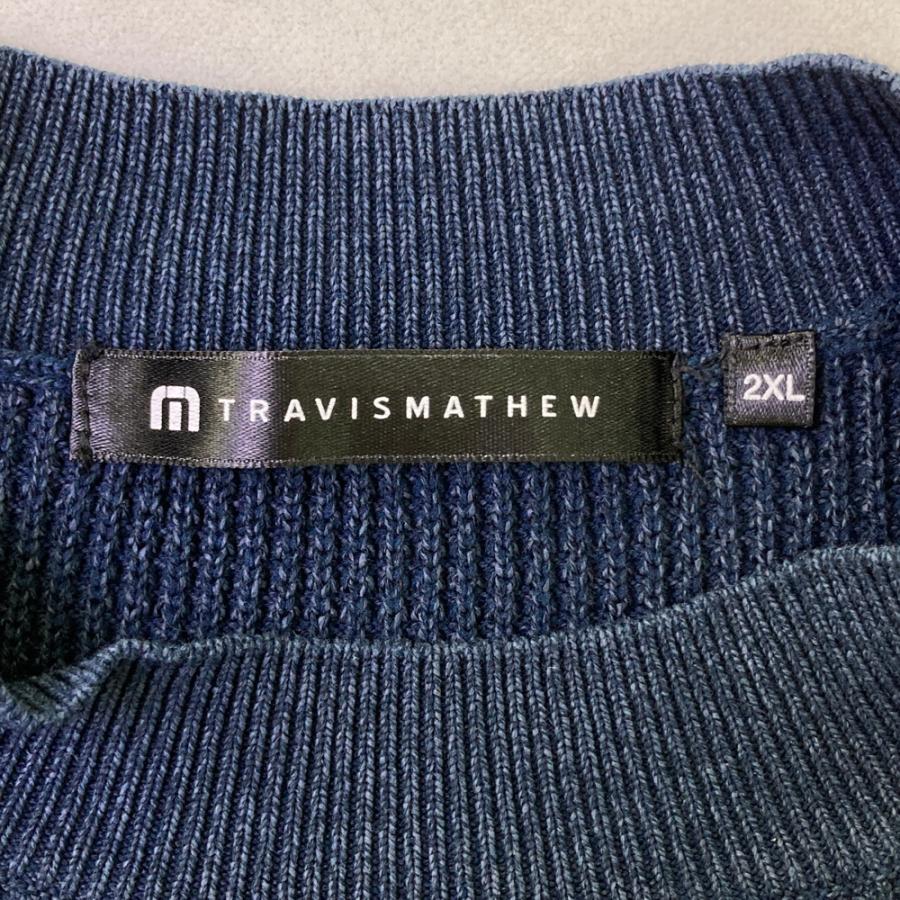 TRAVISMATHEW トラビスマシュー 半袖ニットセーター ネイビー系 2XL