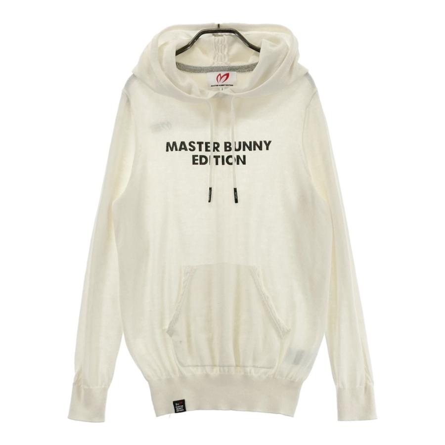 【マスターバニーエディション】 ニットセーター M ベージュ ゴルフ フード付 MASTER BUNNY EDITION（マスターバニーエディション） フード付き 長袖