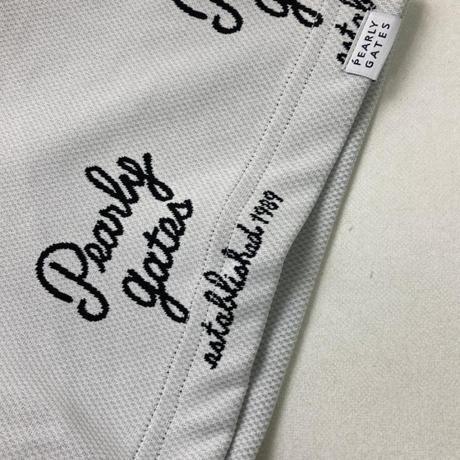 PEARLY GATES（パーリーゲイツ） 半袖ポロシャツ ロゴ柄 グレー系 5