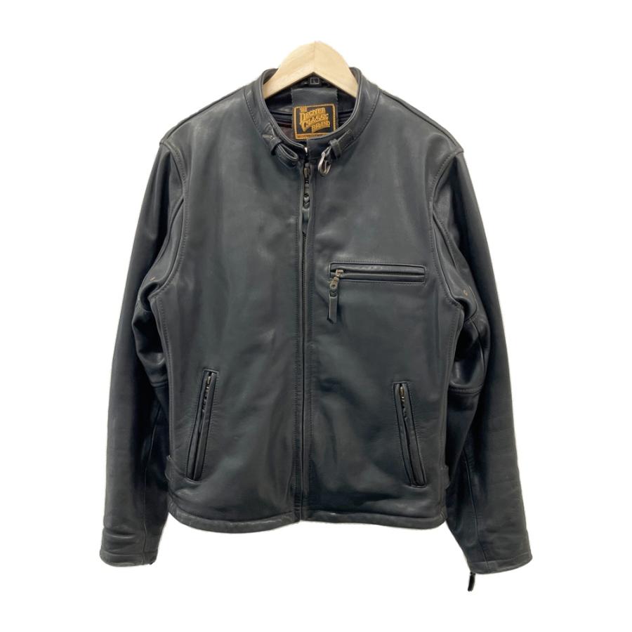 DEGNER（デグナー） レザージャケット シングル 牛革 ブラック系 L
