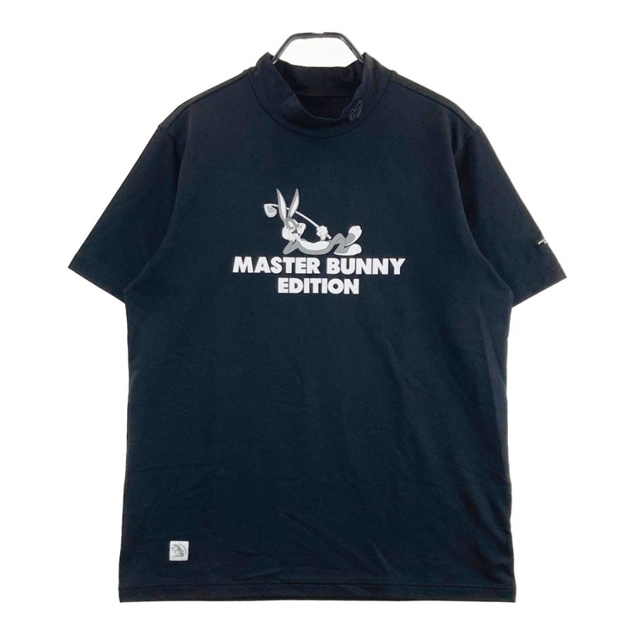サイズ：6 MASTER BUNNY EDITION マスターバニーエディション  ハイネック 半袖Tシャツ バッグス・バニー  ブラック系 [240101733462] ゴルフウェア メンズ ストスト MASTER BUNNY EDITION（マスターバニーエディション） ハイネック 半袖