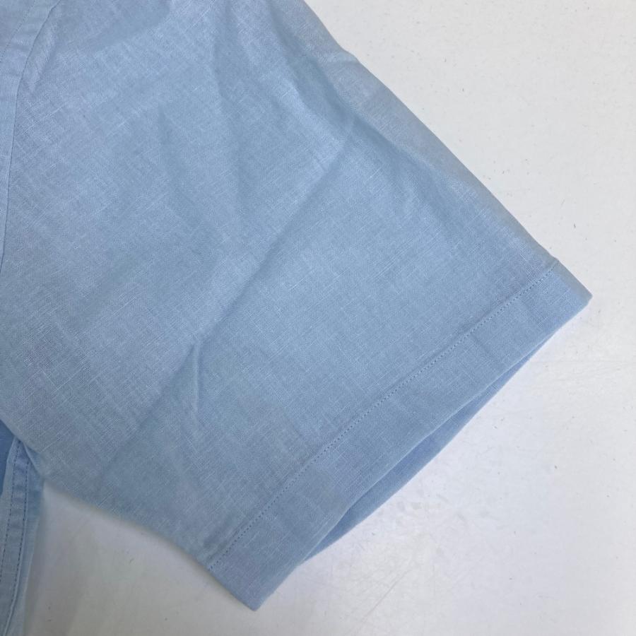 PAPAS（パパス） 【新品】PAPAS Papas+ リネン混 半袖シャツ 刺繍 総柄