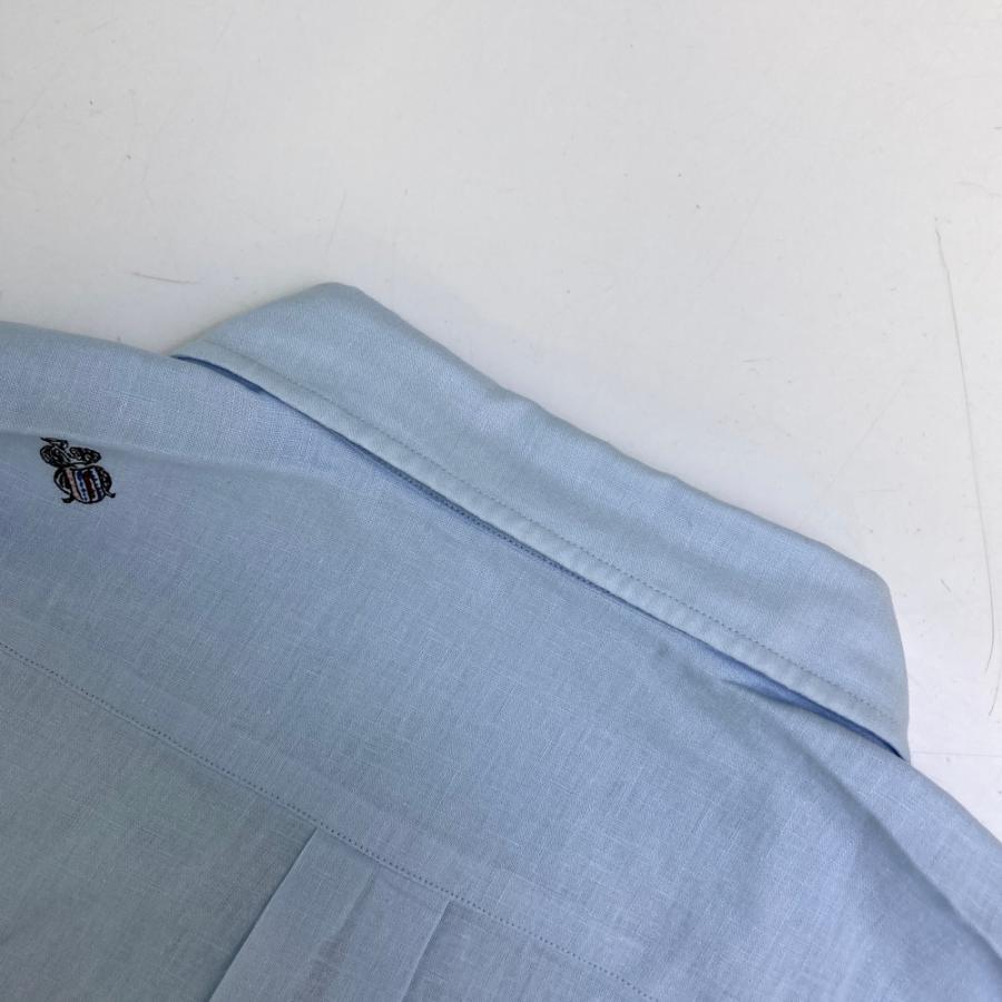 PAPAS（パパス） 【新品】PAPAS Papas+ リネン混 半袖シャツ 刺繍 総柄