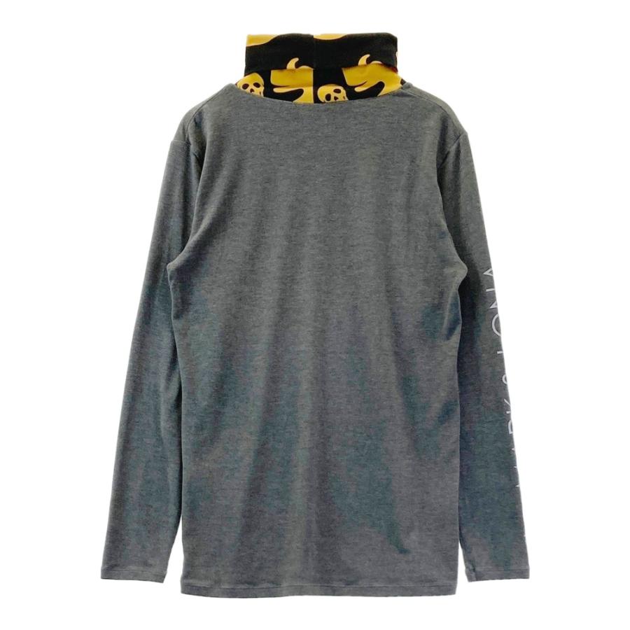サイズ：46 MARK&LONA マークアンドロナ  タートルネック 長袖Tシャツ 微起毛  グレー系 [240101469284] ゴルフウェア メンズ ストスト MARK&LONA マークアンドロナ タートルネック 長袖Tシャツ 袖ロゴ