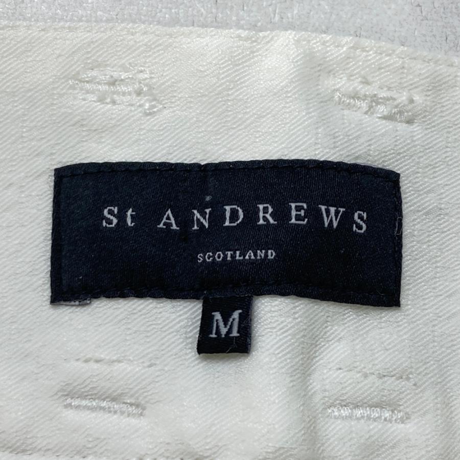 St ANDREWS セントアンドリュース フレアスカート 総柄 ホワイト系 M