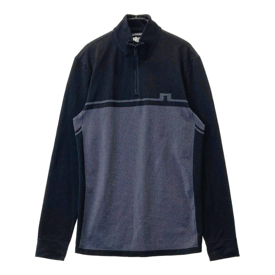 J.LINDEBERG ジェイリンドバーグ ハーフジップ長袖ハイネックシャツ M J.LINDEBERG（ジェイリンドバーグ） ハーフジップ 長袖Tシャツ