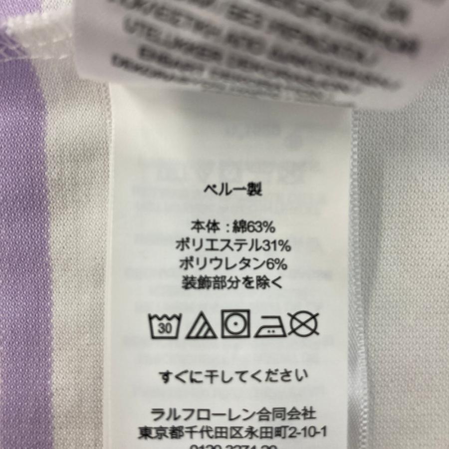 RLX ラルフローレン 半袖ポロシャツ ボーダー柄 ホワイト系 L ゴルフ