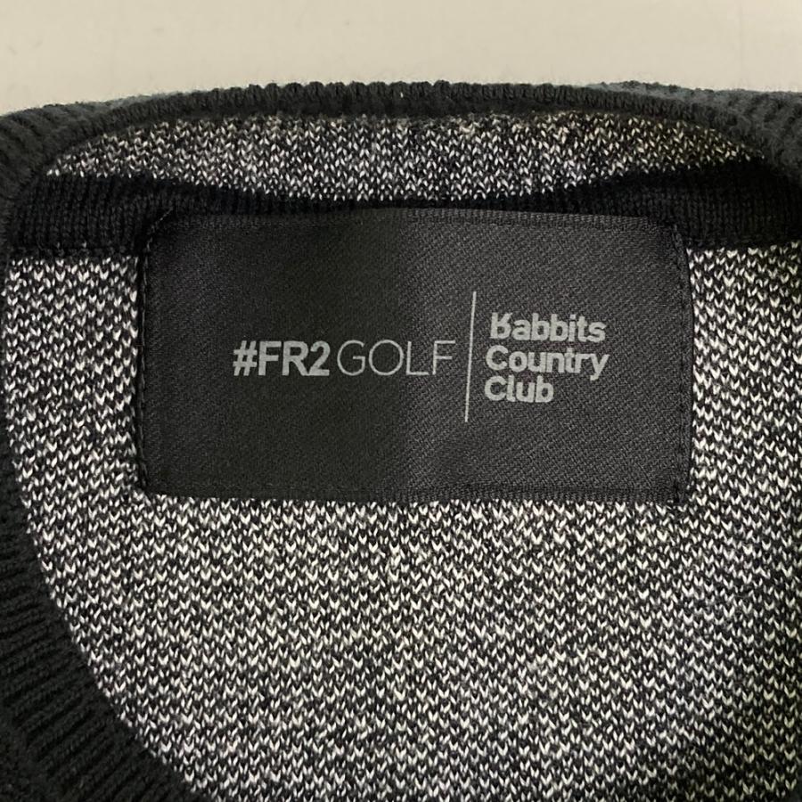 FR2 GOLF エフアールツーゴルフ コットン 半袖ニットセーター ネイビー