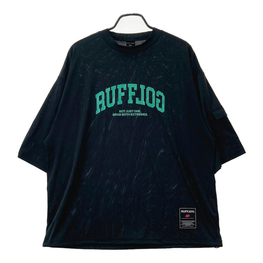 RUFFLOG ラフロッグ 2026年モデル モックネック半袖Tシャツ ブラック系