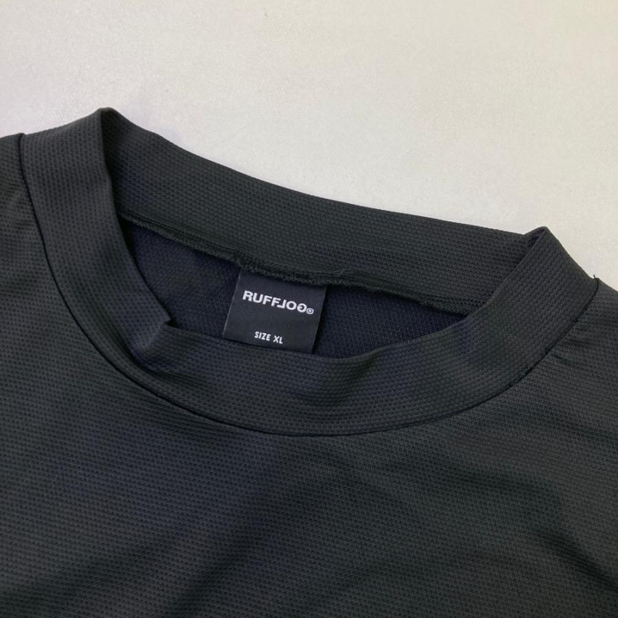 RUFFLOG ラフロッグ 2026年モデル モックネック半袖Tシャツ ブラック系