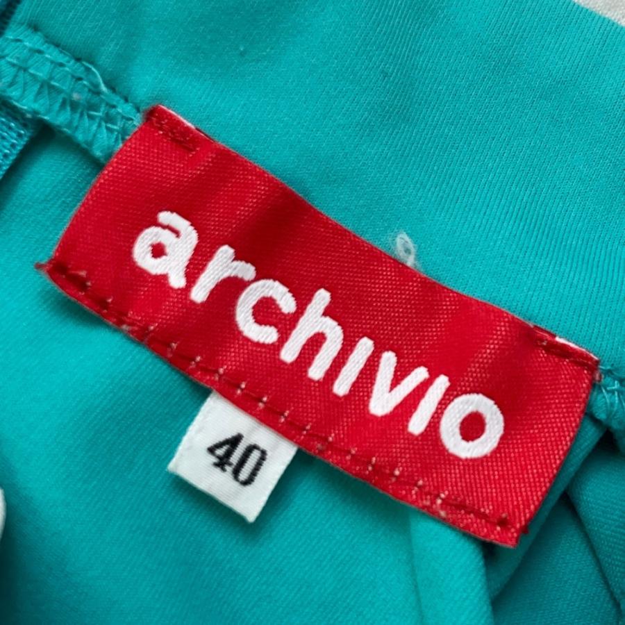 archivio（アルチビオ） ラッフルスリーブ 半袖Tシャツ グリーン系 40