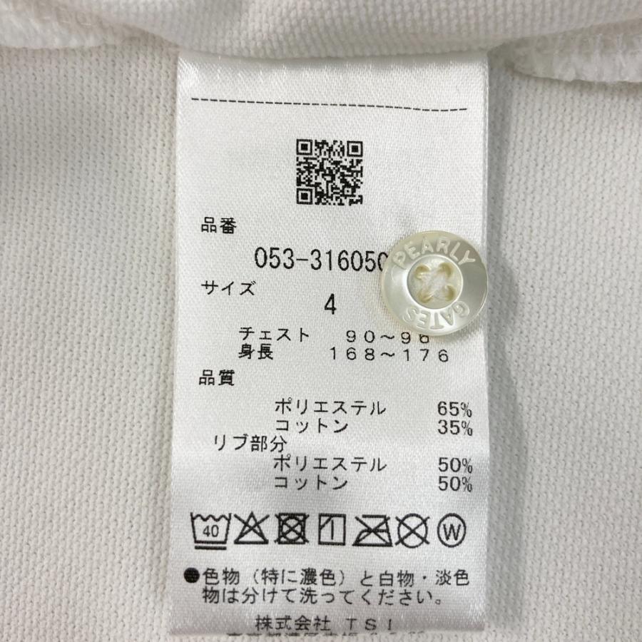 新品】PEARLY GATES パーリーゲイツ 半袖ポロシャツ ホワイト系 4