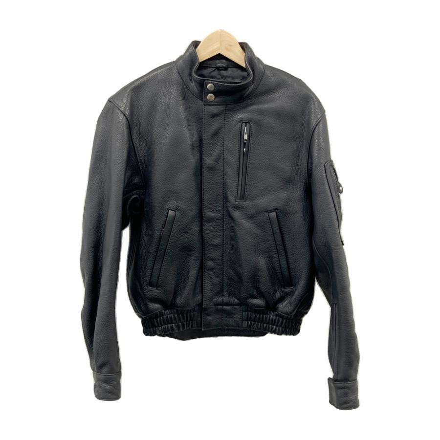 K's Leather シングルライダース ブラック KADOYA カドヤ K'S LEATHER 牛革 シングル ライダースジャケット