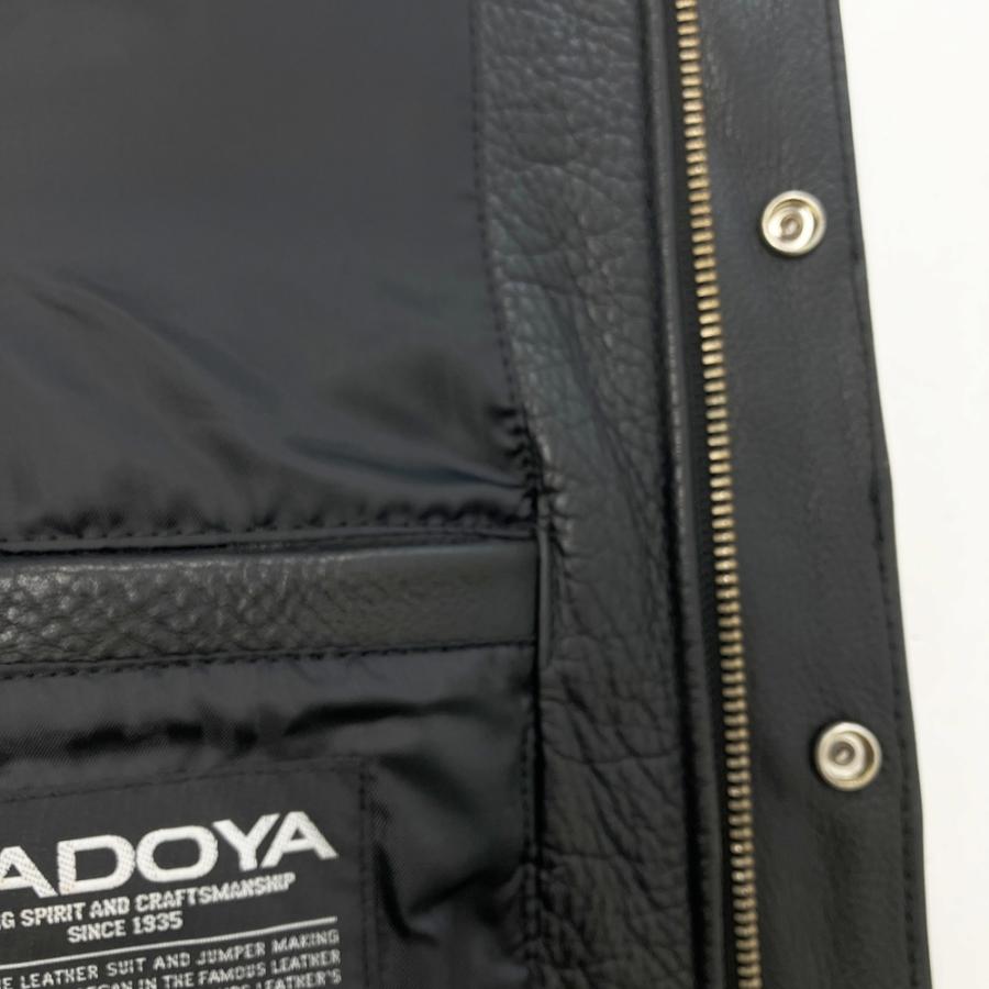 KADOYA カドヤ K'S LEATHER 牛革 シングル ライダースジャケット