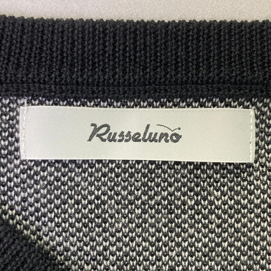 RUSSELUNO ラッセルノ Vネック ニットセーター ルチャ ブラック系 5