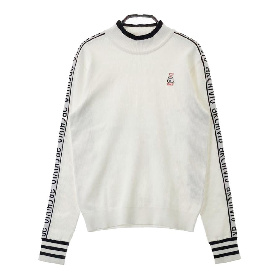 【美品】archivio アルチビオ 38 リブニット ARCHIVIO アルチビオ ハイネック リブニットセーター ホワイト系 38