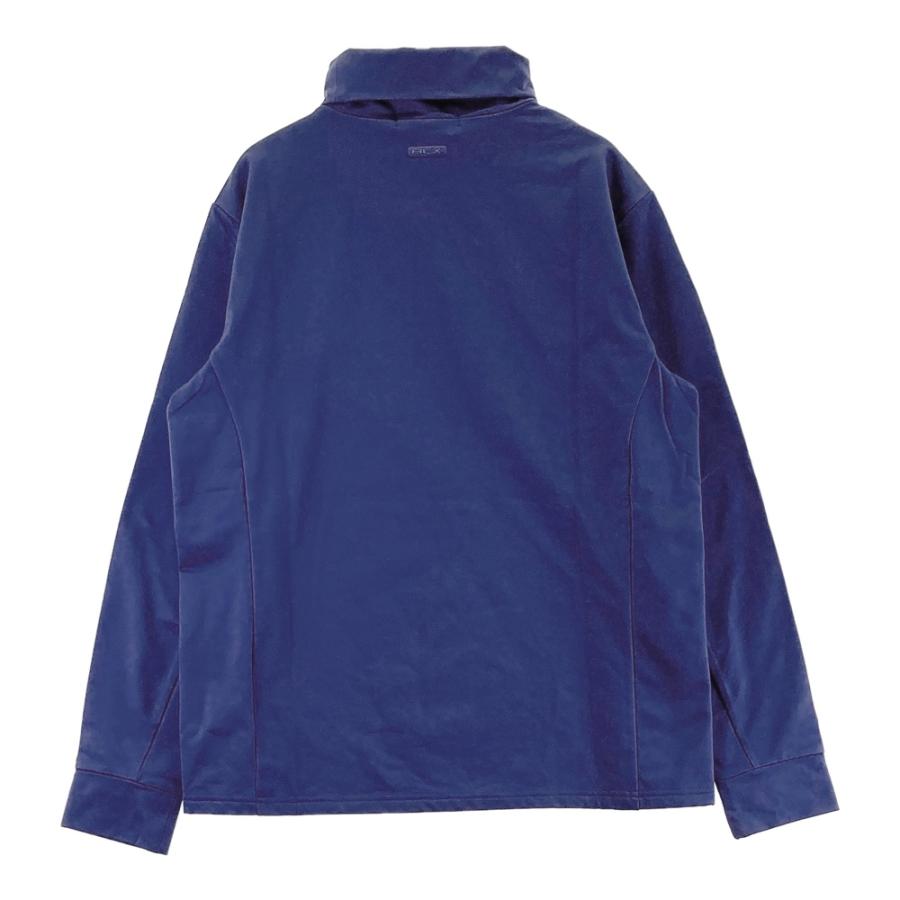 サイズ：M RLX ラルフローレン  タートルネック 長袖Tシャツ  ネイビー系 [240101738650] ゴルフウェア メンズ ストスト RLX 【新品】RLX ラルフローレン タートルネック 長袖Tシャツ ネイビー