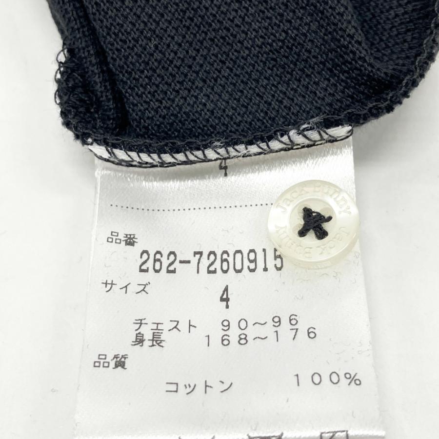 JACK BUNNY ジャックバニー 半袖ポロシャツ ブラック系 4 ゴルフウェア