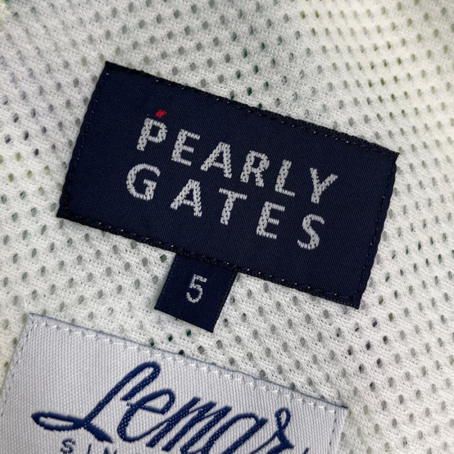 PEARLY GATES パーリーゲイツ ハーフパンツ ボーダー柄 グリーン系 5