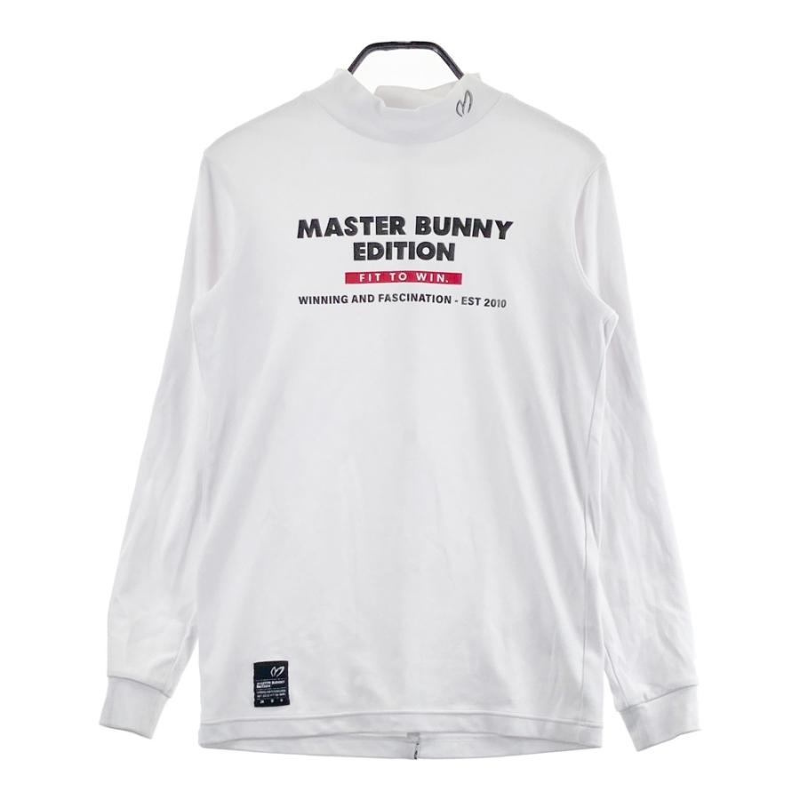 サイズ：4 MASTER BUNNY EDITION マスターバニーエディション  ハイネック 長袖Tシャツ X+I  ホワイト系 [240101446950] ゴルフウェア メンズ ストスト MASTER BUNNY EDITION マスターバニーエディション ハイネック 長袖T