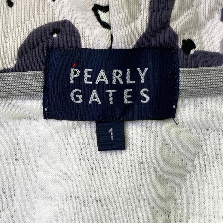 PEARLY GATES パーリーゲイツ ジップ 長袖パーカー カモフラ柄 グレー