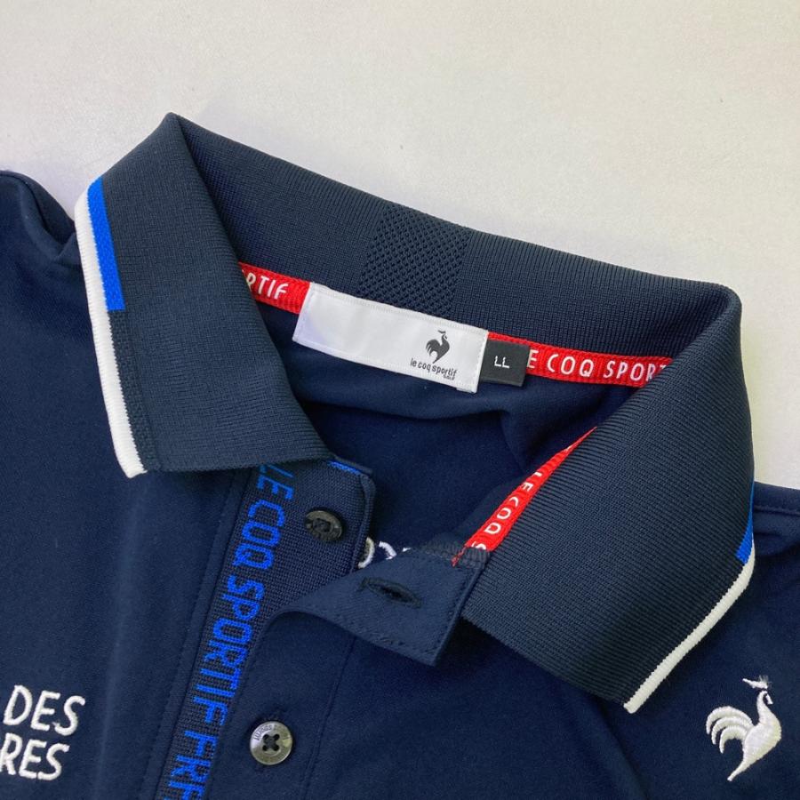 LE COQ GOLF ルコックゴルフ 2024年モデル 半袖ポロシャツ ネイビー系