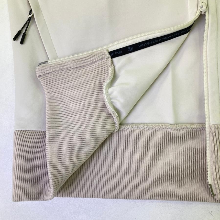 8YARDS ハチヤーズ フード付 ジップジャケット ベージュ系 XL ゴルフ