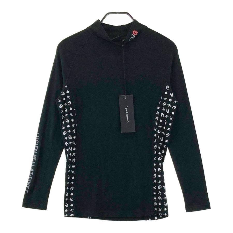 サイズ：3 1PIU1UGUALE3 GOLF GRT163 モックネック長袖Tシャツ  ブラック系 [240101742474] ゴルフウェア メンズ ストスト 1PIU1UGUALE3 GOLF 【美品】1PIU1UGUALE3 GRT163 モックネック長袖T