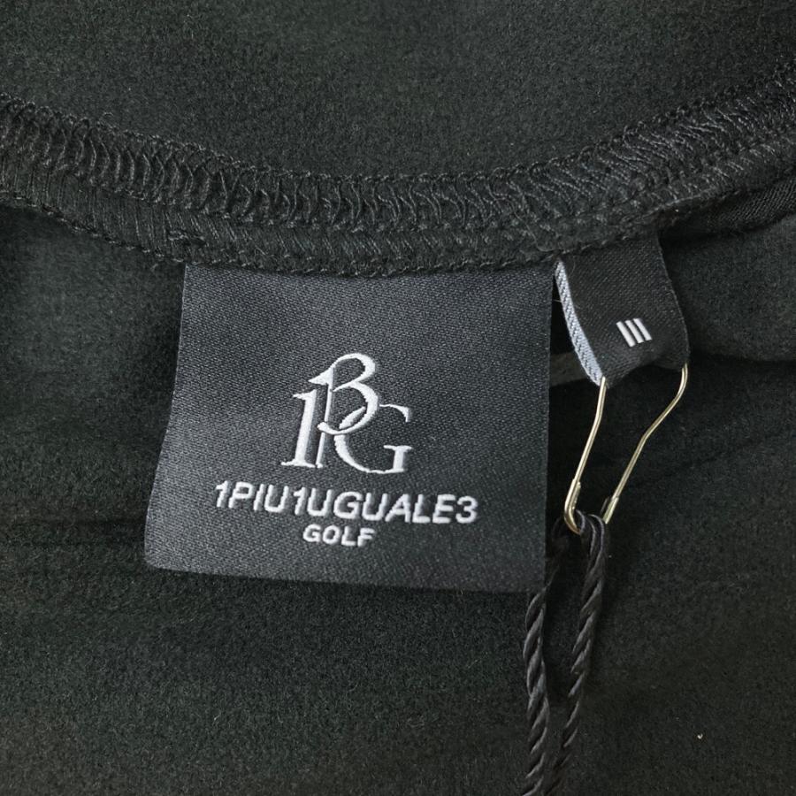美品】1PIU1UGUALE3 GOLF GRT163 モックネック長袖Tシャツ ブラック系