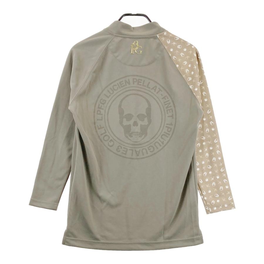 サイズ：3 1PIU1UGUALE3 GOLF GRT162 モックネック長袖Tシャツ  ベージュ系 [240101742476] ゴルフウェア メンズ ストスト 1PIU1UGUALE3 GOLF 【新品】1PIU1UGUALE3 GRT162 モックネック長袖T