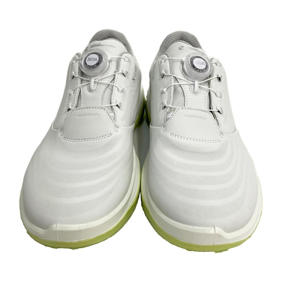 美品】ecco エコー 132274 01007 ゴルフシューズ LT1 BOA ホワイト系