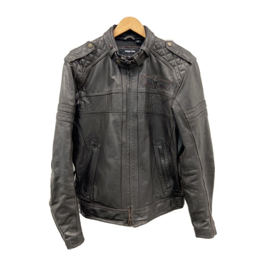 ハーレーダビッドソン シングルライダースレザージャケット M 牛革 HARLEY DAVIDSON ハーレーダビッドソン シングルレザージャケット
