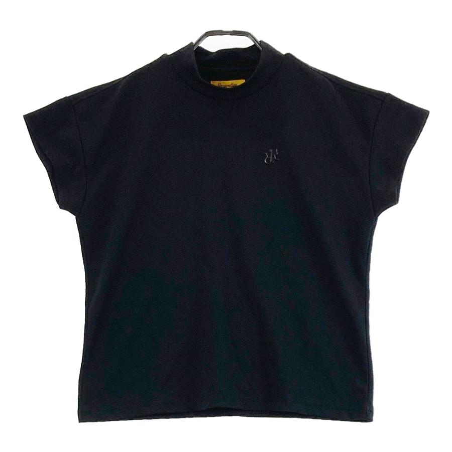 【新品】レザレクション　レディース　半袖　モックネック　黒　Mサイズ Resurrection レザレクション モックネック 半袖Tシャツ 総柄 ブラック