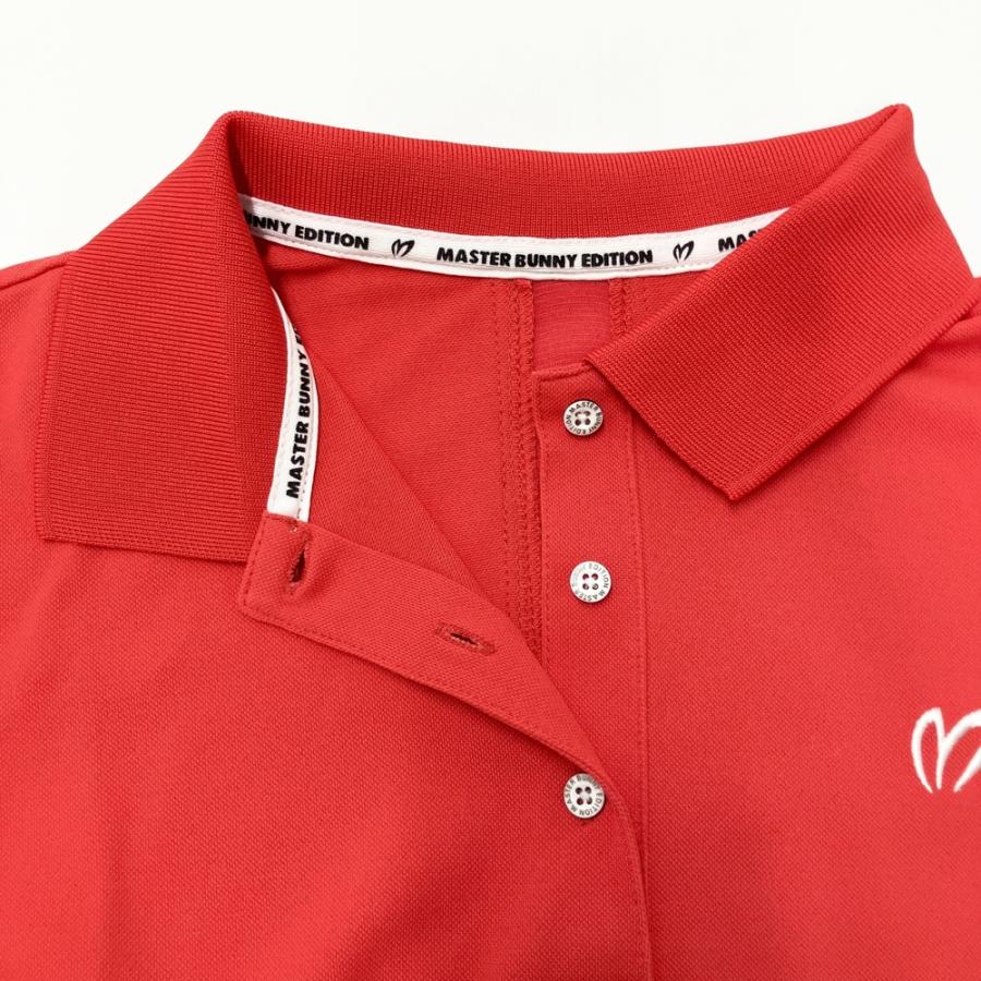 【美品】マスターバニーエディション ポロシャツ 6 XL 赤 ゴルフウェア MASTER BUNNY EDITION マスターバニーエディション 半袖ポロシャツ