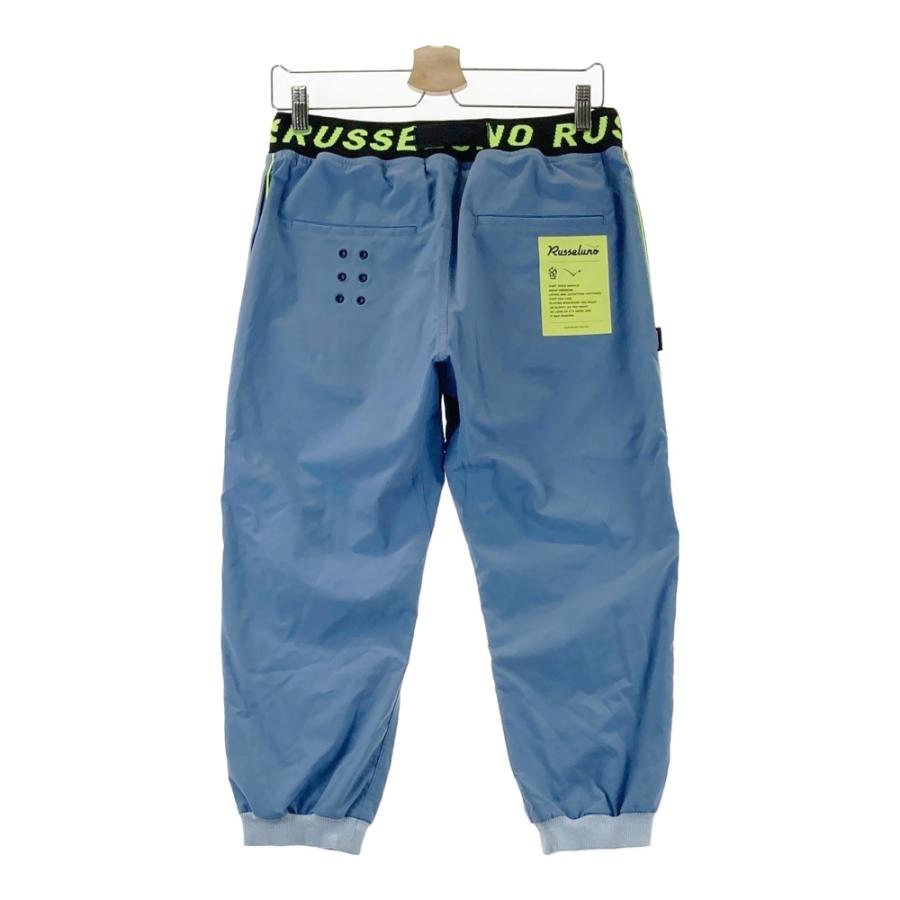 Russeluno ゴルフパンツ ブルー×ホワイト サイズ7 RUSSELUNO ラッセルノ クロップドパンツ ブルー系 4 ゴルフウェア