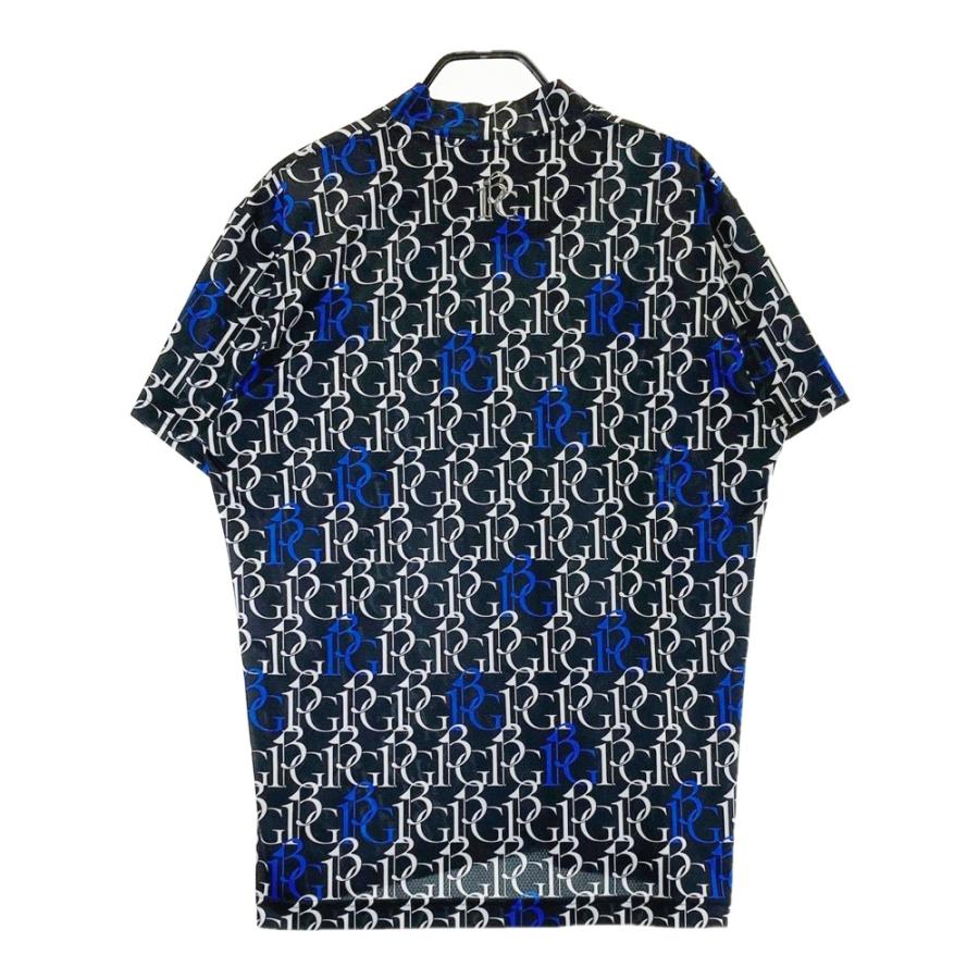 1PIU1UGUALE3 GOLF モックネック 半袖Tシャツ 総柄 ブラック系 6