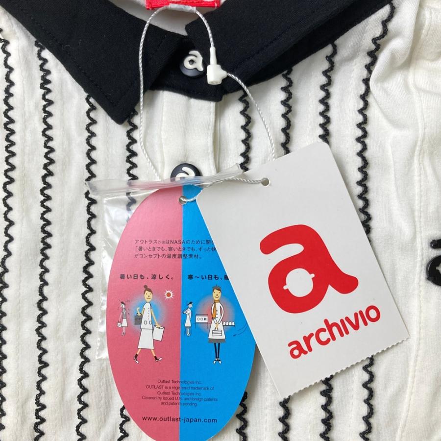 archivio（アルチビオ） 【新品】ARCHIVIO 長袖ポロシャツ ホワイト系