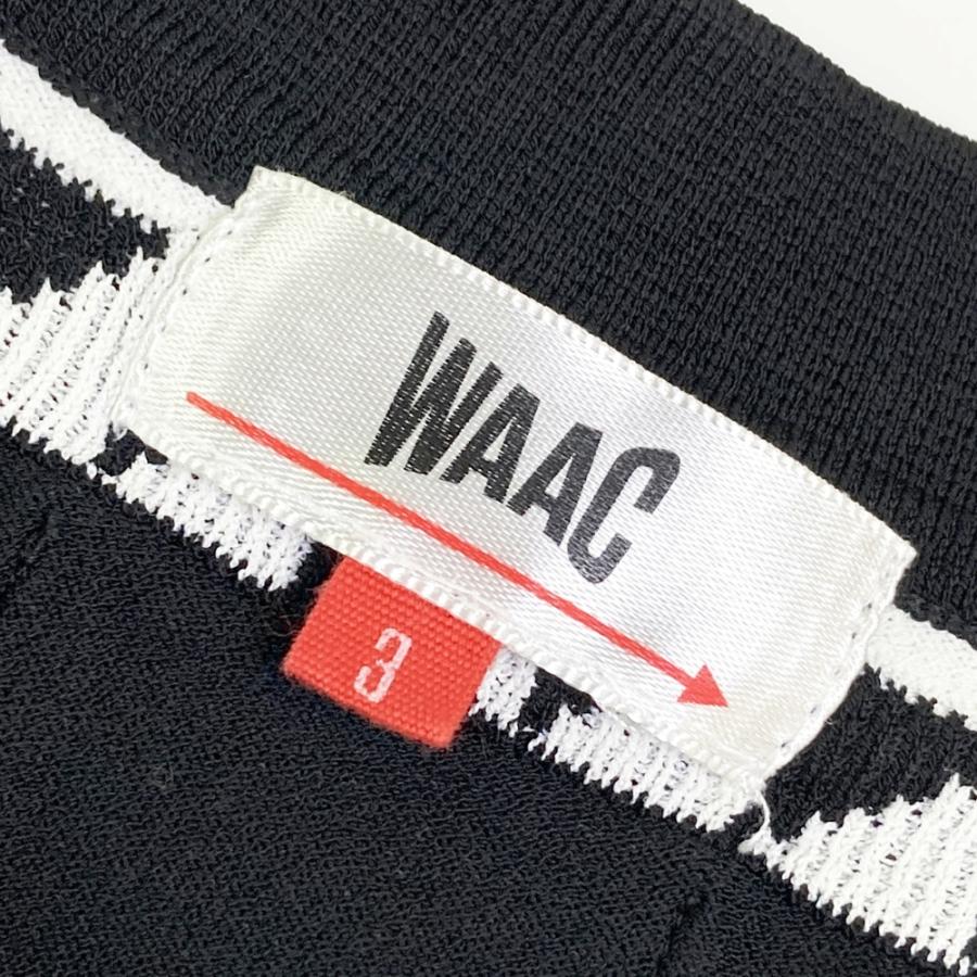WAAC ワック 半袖ポロシャツ ニット ブラック系 3 ゴルフウェア