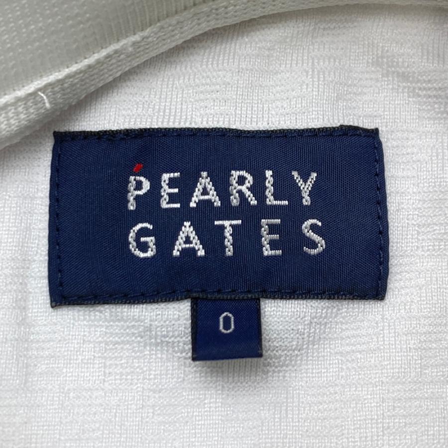 PEARLY GATES（パーリーゲイツ） 半袖ポロシャツ 総柄 ホワイト系 0