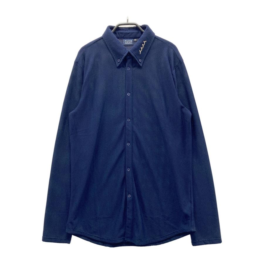 muta MARINE ゴルフ 長袖シャツ ネイビー　メッシュ muta MARINE（ムータマリン） 【美品】MUTA MARINE 長袖シャツ