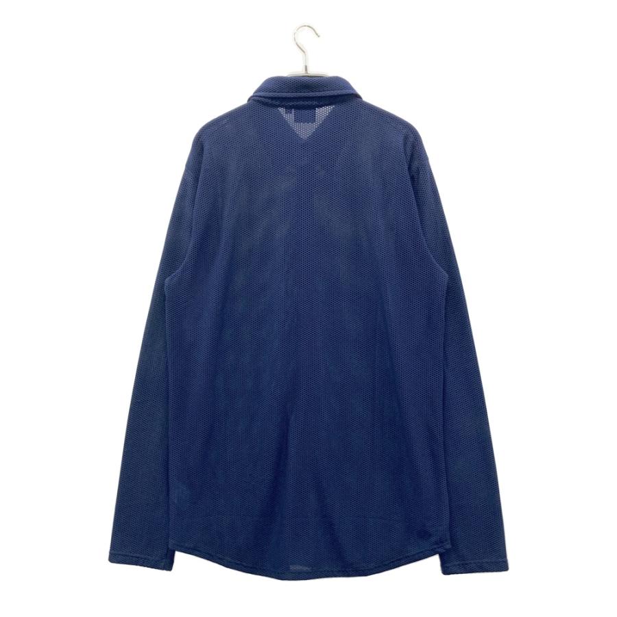 美品】MUTA MARINE ムータマリン 長袖シャツ メッシュ ネイビー系 XL