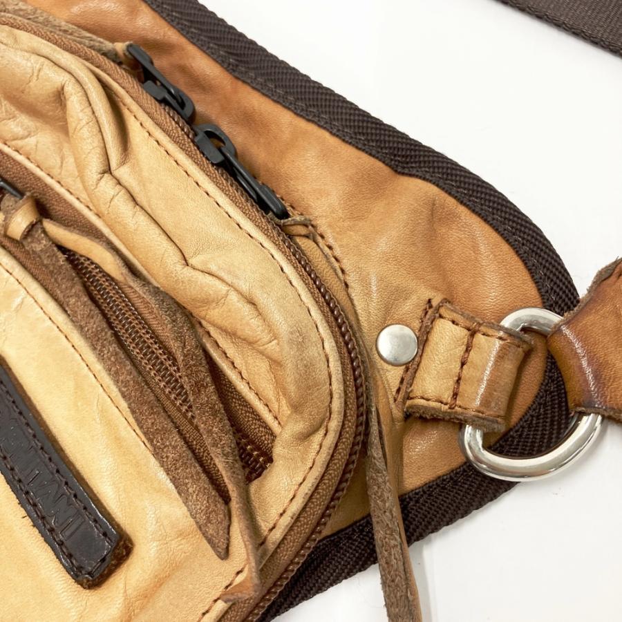 KUSHITANI クシタニ 2way レザーホルスター レッグバッグ ブラウン系