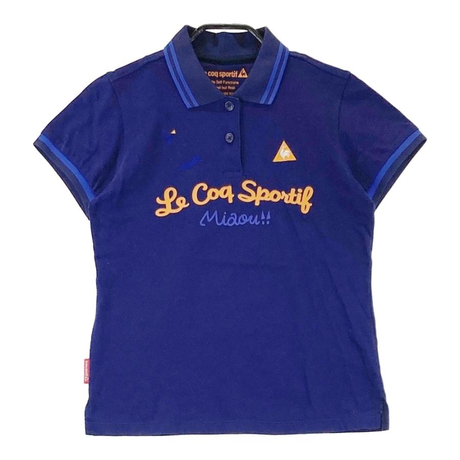 LE COQ GOLF ルコックゴルフ 半袖ポロシャツ ネイビー系 M ゴルフ