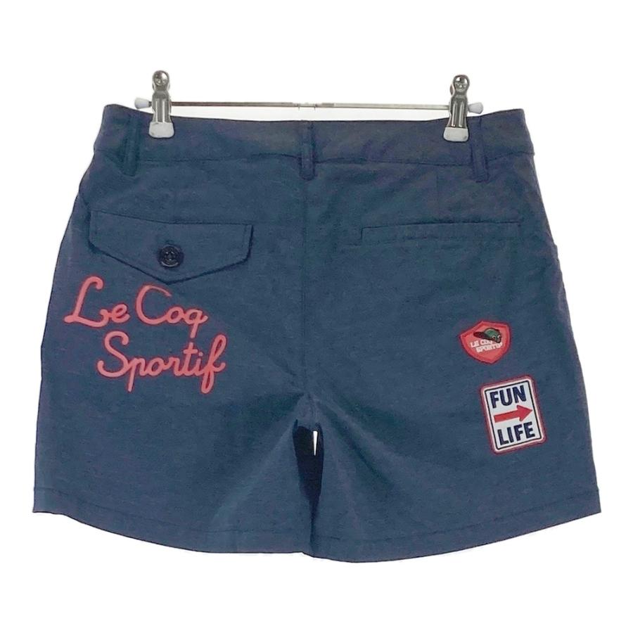 ルコックゴルフレディースハーフパンツ　紺　サイズM 新品未使用 LE COQ GOLF ルコックゴルフ ストレッチショートパンツ ネイビー系 11