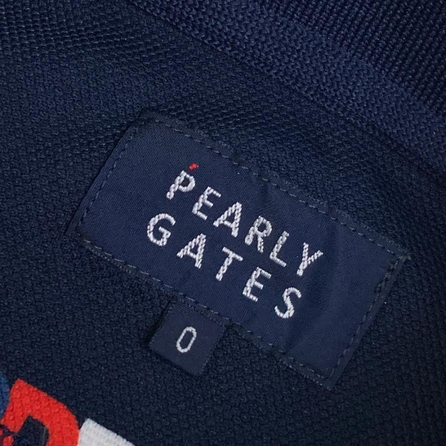 PEARLY GATES パーリーゲイツ 半袖ポロシャツ ロゴ刺繍 ロゴボーダー柄