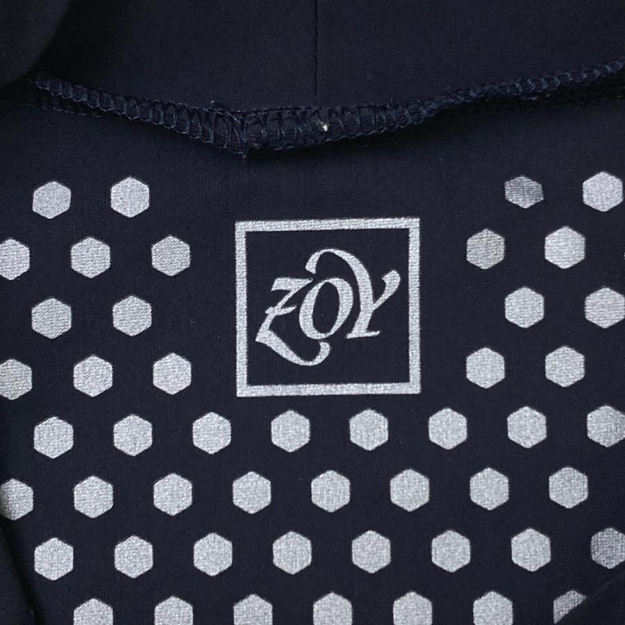 zoy レディースゴルフウェア　新品　36サイズ ZOY ゾーイ ハイネック 半袖Tシャツ ネイビー系 36 ゴルフウェア