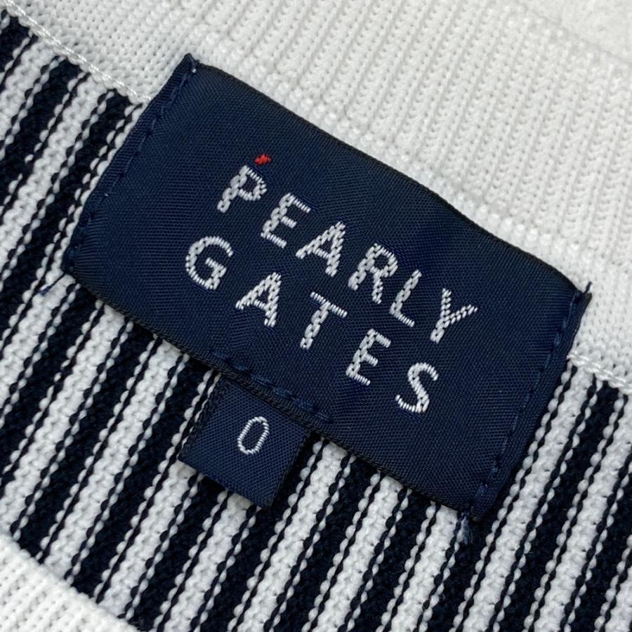 PEARLY GATES パーリーゲイツ 長袖ニットセーター ストライプ柄